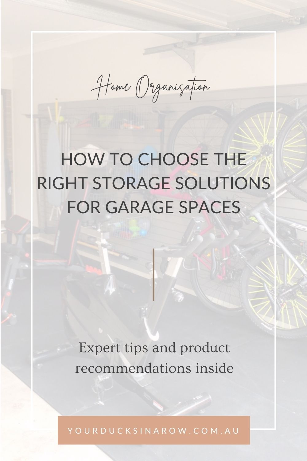 garage storage and organisation