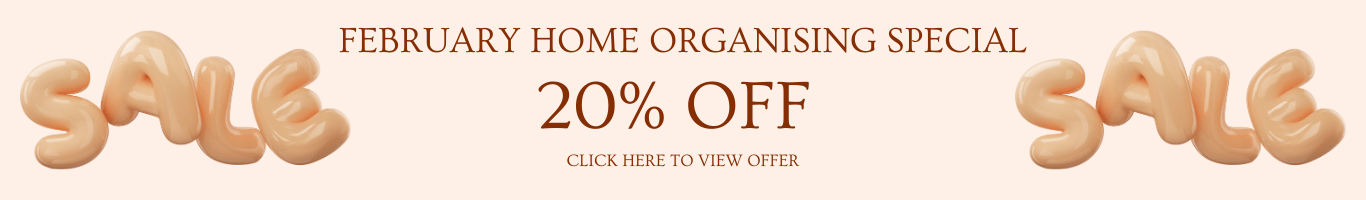 20% OFF HOME ORGANISING